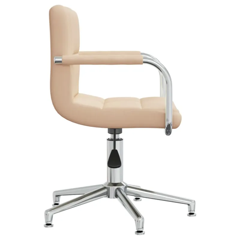 Pasukama valgomojo kėdė, kreminės spalvos, audinys (334731)