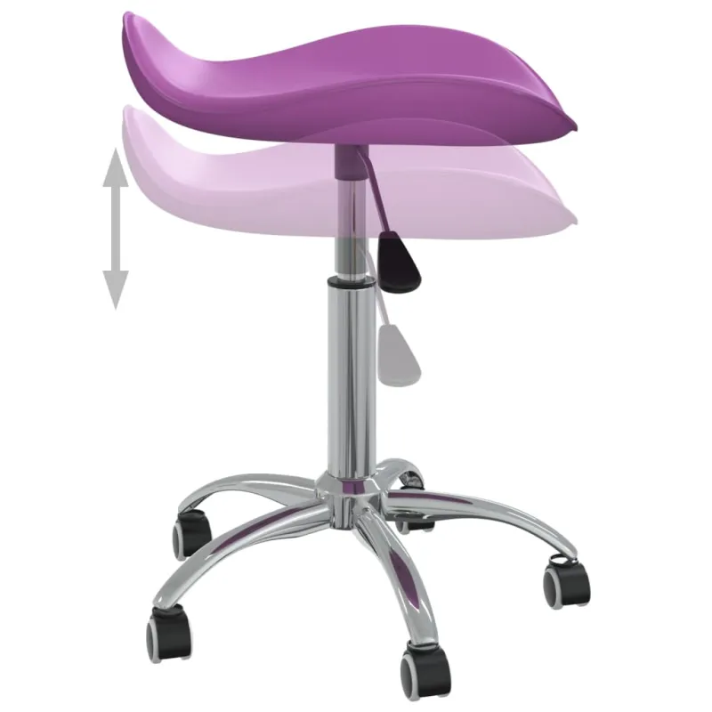 Biuro kėdė, violetinės spalvos, dirbtinė oda (323691)