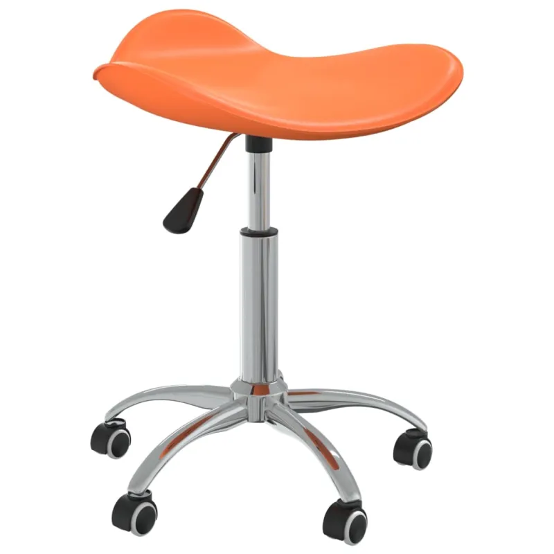 Pasukama valgomojo kėdė, oranžinė, dirbtinė oda (323690)