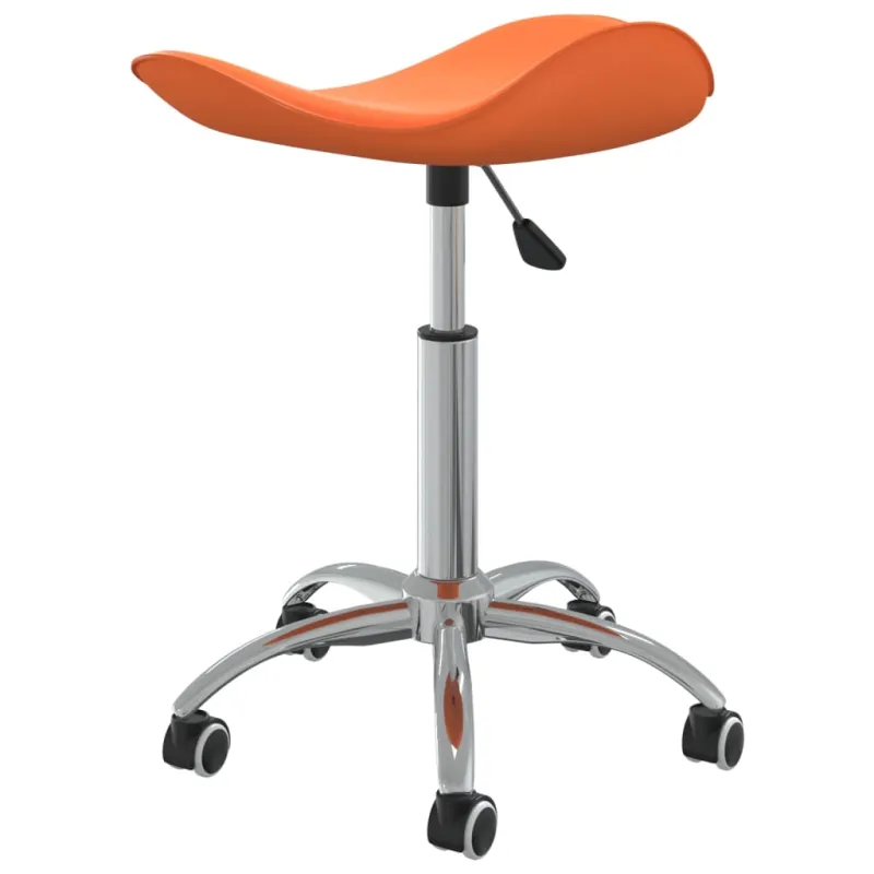 Pasukama valgomojo kėdė, oranžinė, dirbtinė oda (323690)