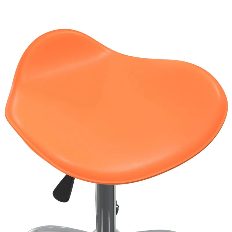 Pasukama valgomojo kėdė, oranžinė, dirbtinė oda (323690)