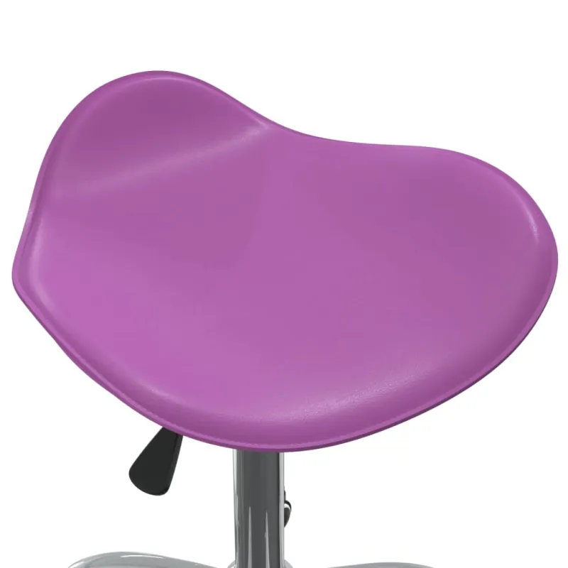 Pasukama valgomojo kėdė, violetinė, dirbtinė oda (323691)