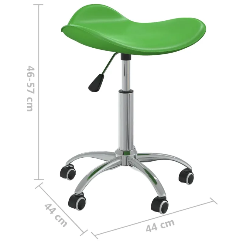 Pasukama valgomojo kėdė, žalios spalvos, dirbtinė oda (323692)