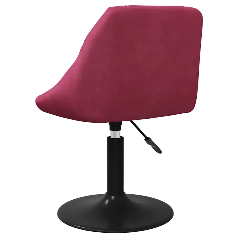 Pasukamos valgomojo kėdės, 4vnt., vyno raudonos, aksomas