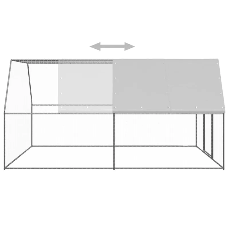 Lauko narvas viščiukams, 3x4x2m, galvanizuotas plienas