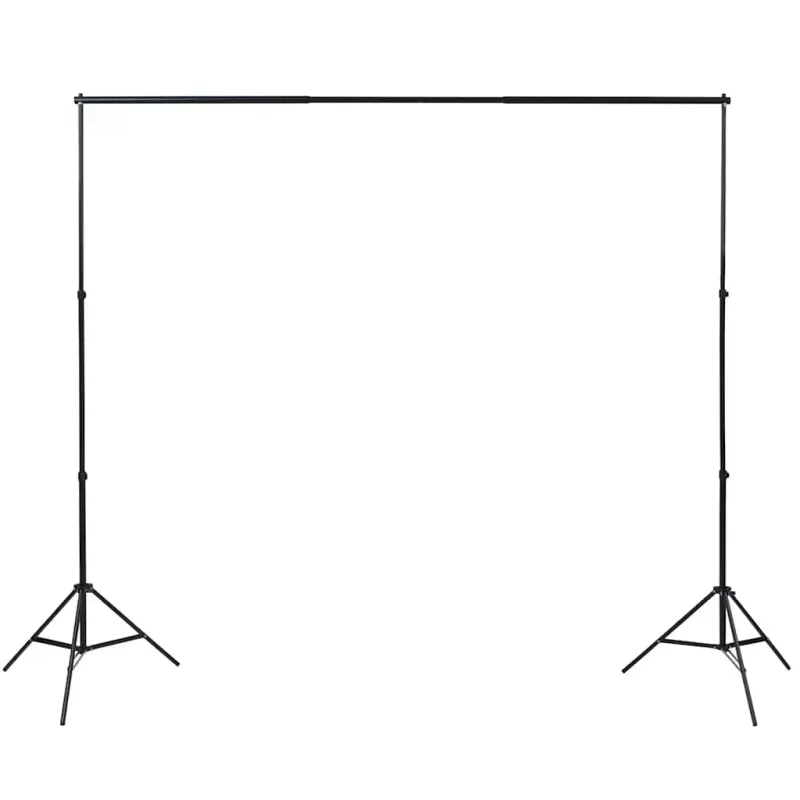 Fotostudijos rinkinys su apšvietimo rinkiniu ir fonu
