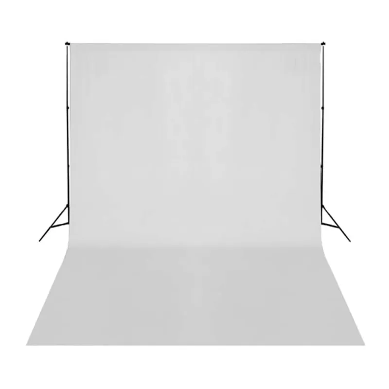 Fotostudijos rinkinys su šviestuvais, fonu ir reflektoriumi