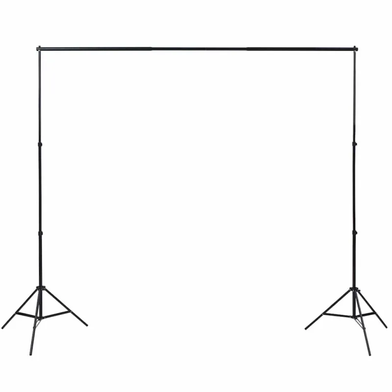 Fotostudijos rinkinys su šviestuvais, fonu ir reflektoriumi