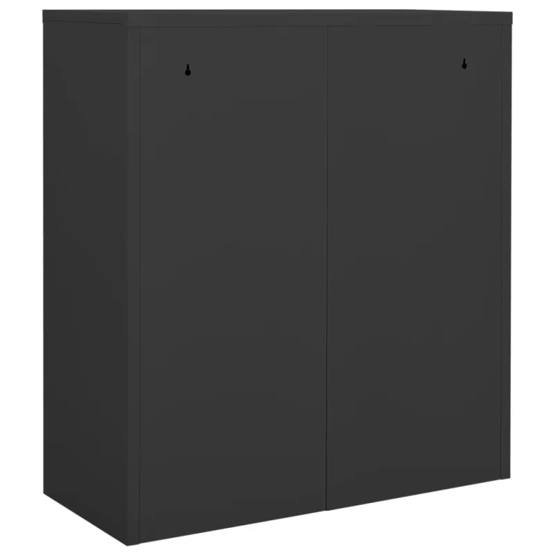 Biuro spintelė su loveliu, antracito, 90x40x125cm, plienas