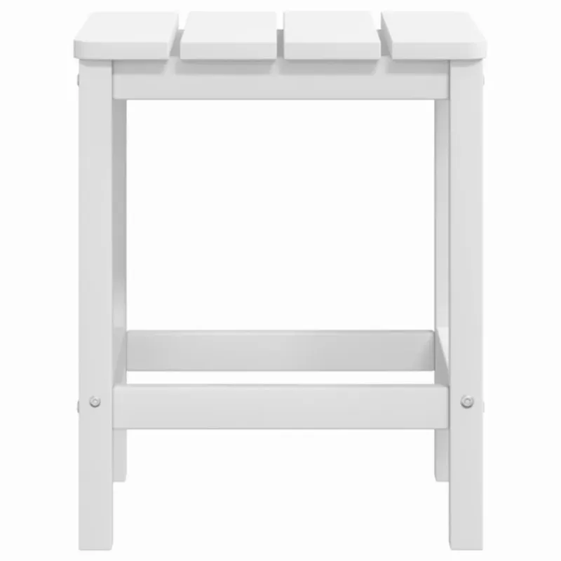 Sodo Adirondack kėdė su staliuku, baltos spalvos, HDPE