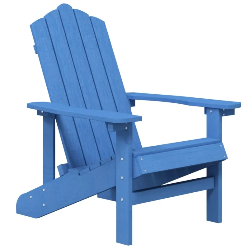 Sodo Adirondack kėdė su staliuku, mėlynos spalvos, HDPE