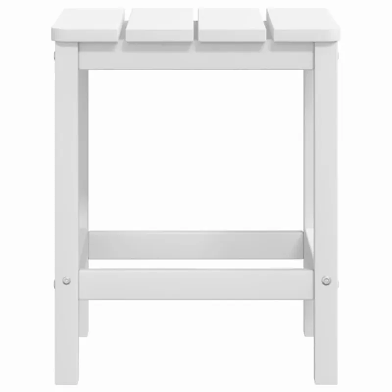Sodo Adirondack kėdės su staliuku, baltos spalvos, HDPE