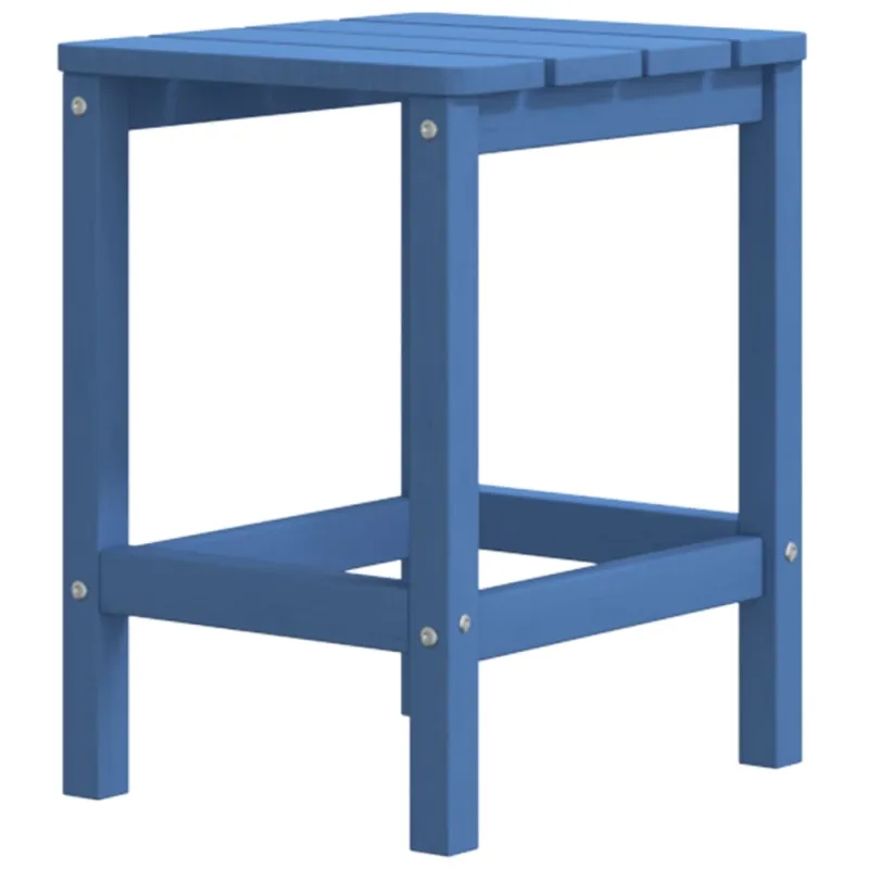 Sodo Adirondack kėdės su staliuku, mėlynos spalvos, HDPE