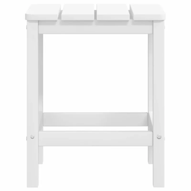 Sodo Adirondack kėdė su pakoja ir staliuku, balta, HDPE