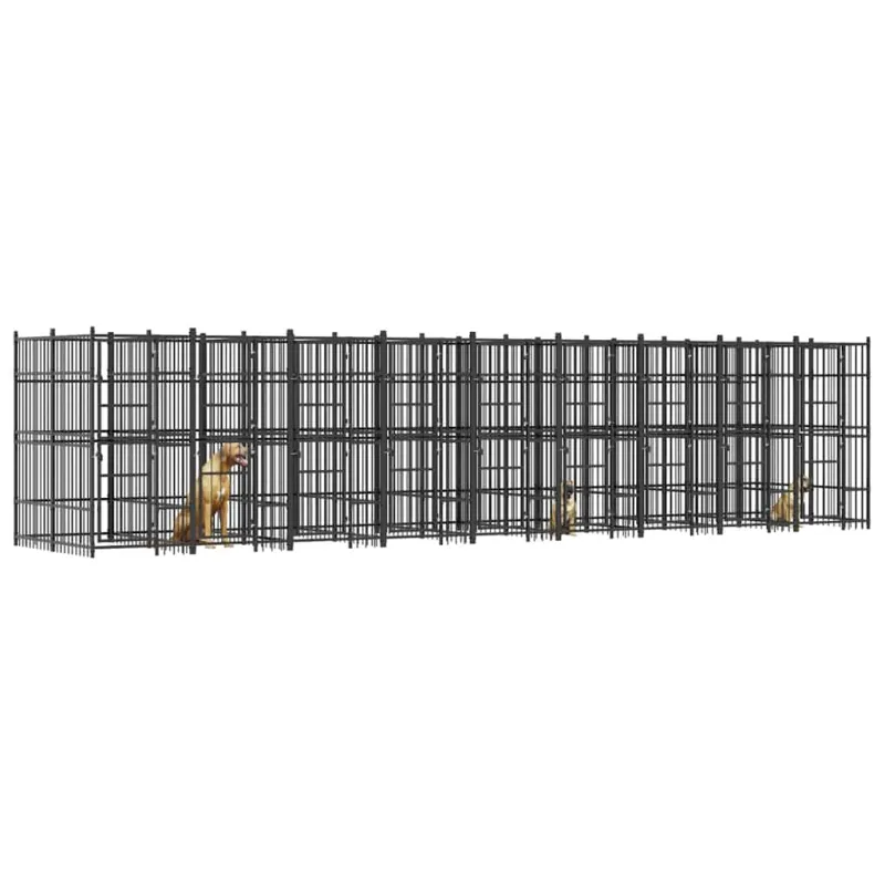 Lauko voljeras šunims, plienas, 16,59m²