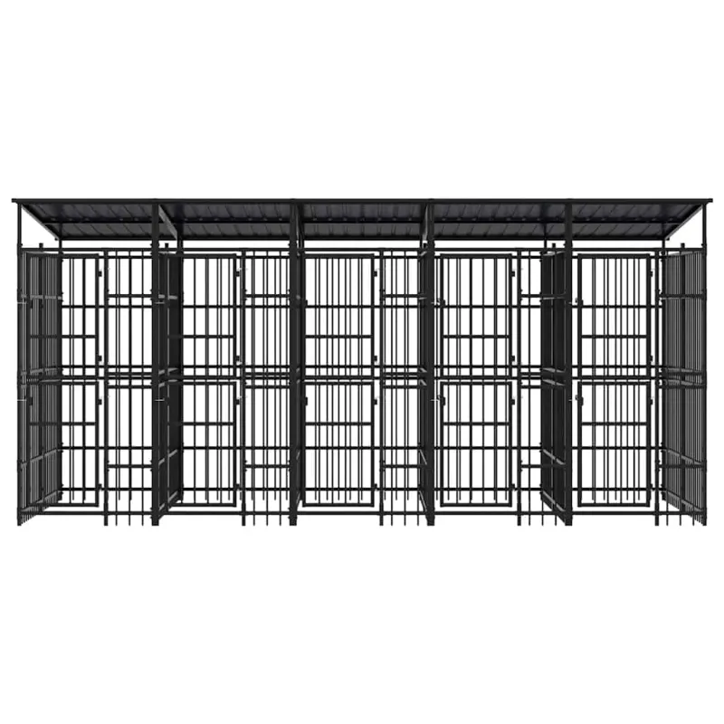 Lauko voljeras šunims su stogu, plienas, 9,22m²