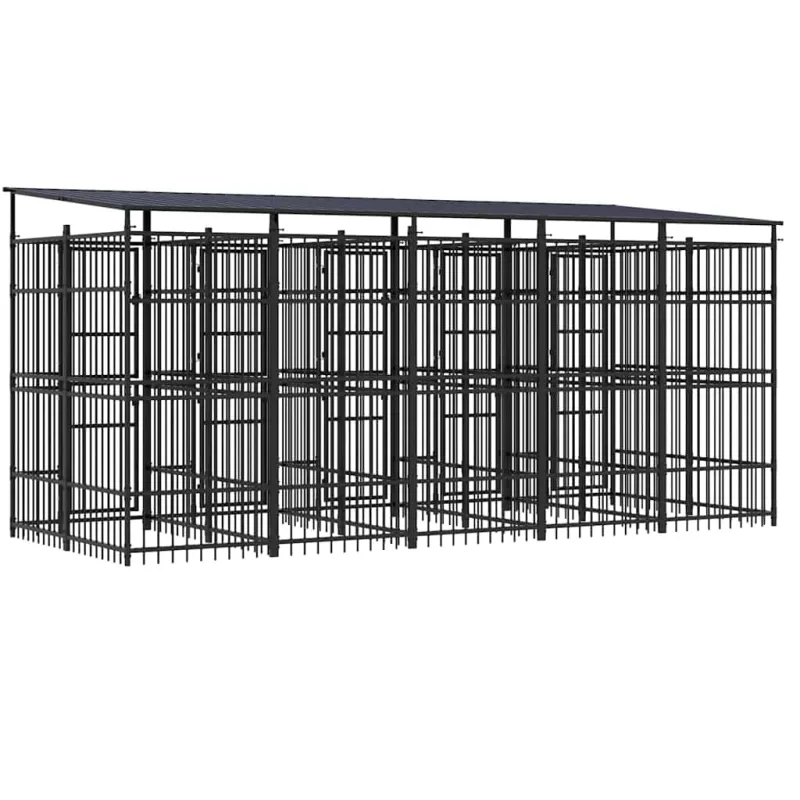 Lauko voljeras šunims su stogu, plienas, 9,22m²