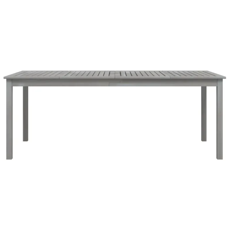 Sodo pöytätaso, harmaa, 200x100x75 cm, akatiilipuu massiivipuu