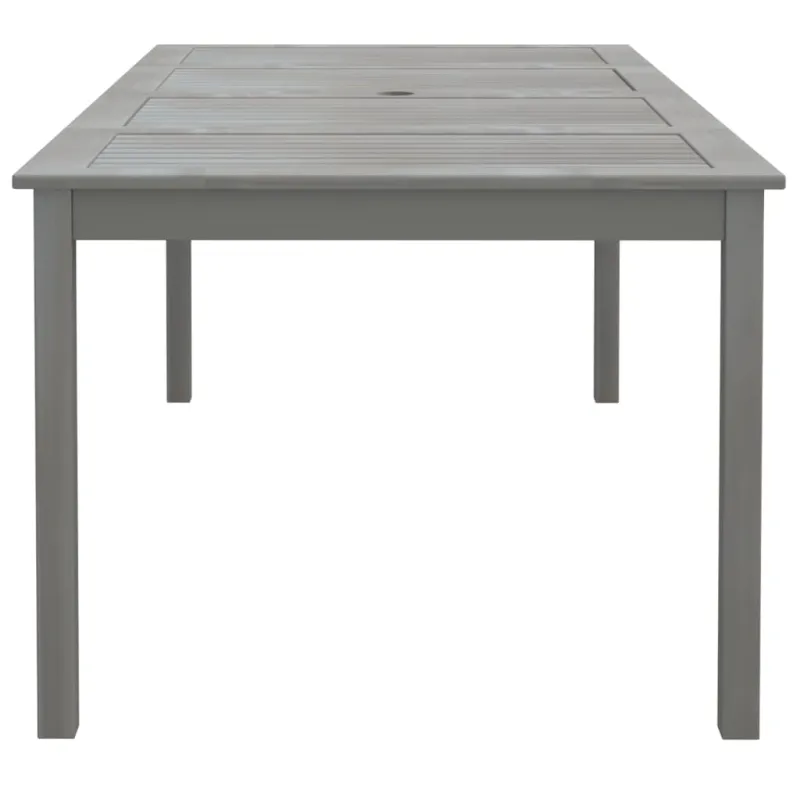 Sodo pöytätaso, harmaa, 200x100x75 cm, akatiilipuu massiivipuu