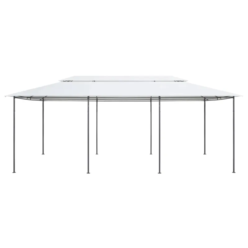 Pavėsinė, baltos spalvos, 600x298x270cm, 180g/m²
