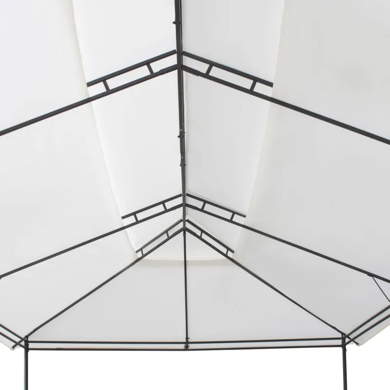 Pavėsinė, baltos spalvos, 600x298x270cm, 180g/m²