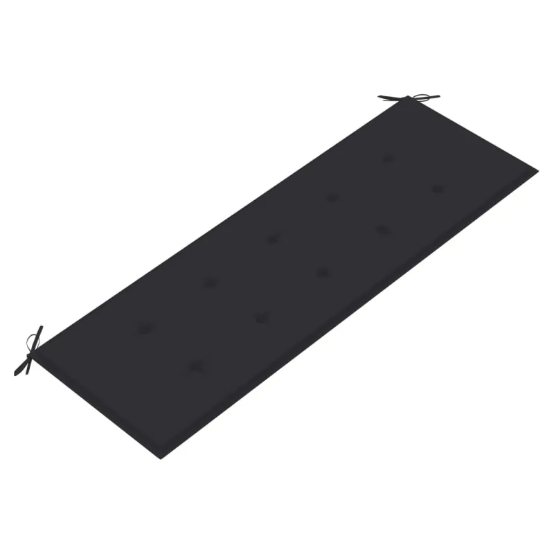 Batavia suoliukas su antracito pagalvėle, 150cm, tikmedis