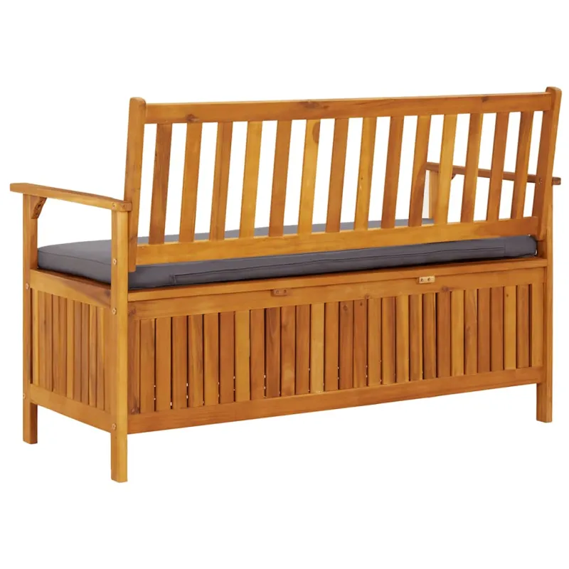 Sodo suoliukas-daiktadėžė, 120cm, akacijos medienos masyvas
