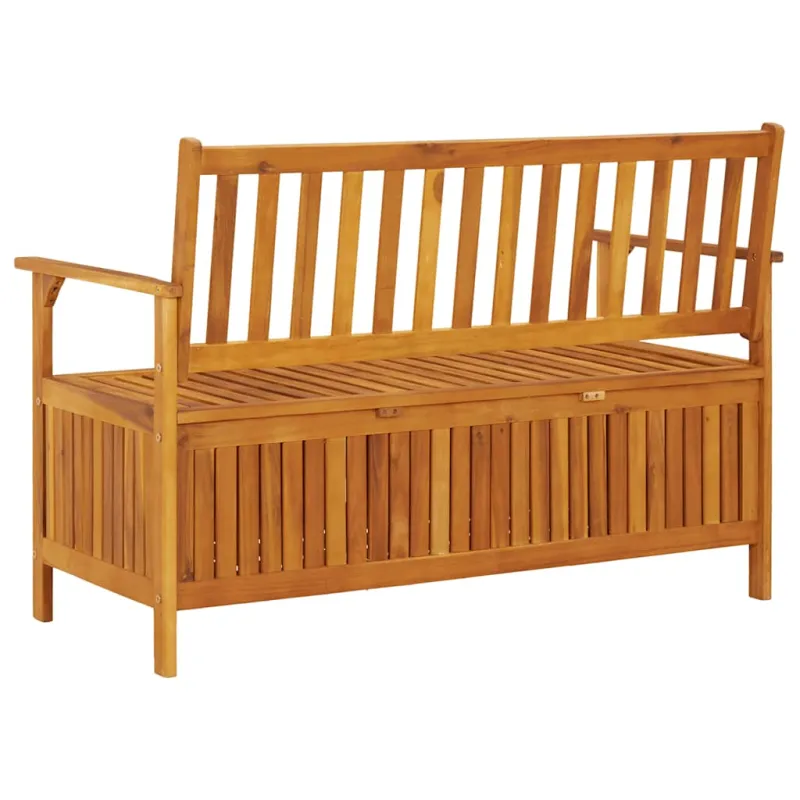 Sodo suoliukas-daiktadėžė, 120cm, akacijos medienos masyvas