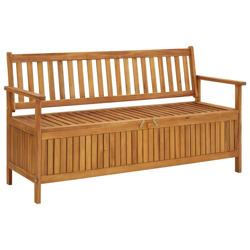 Sodo suoliukas-daiktadėžė, 148cm, akacijos medienos masyvas