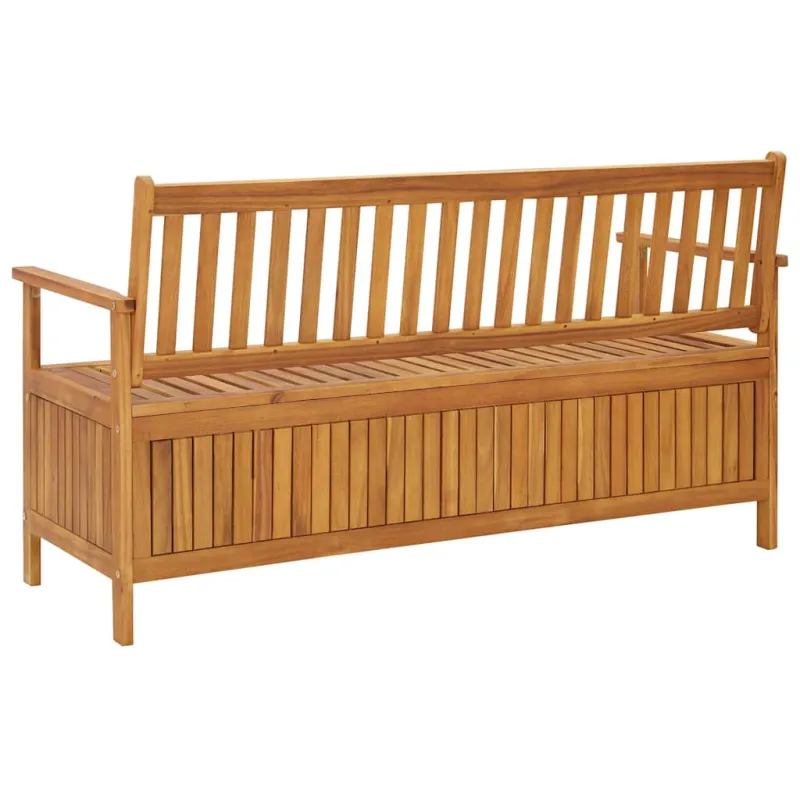 Sodo suoliukas-daiktadėžė, 148cm, akacijos medienos masyvas