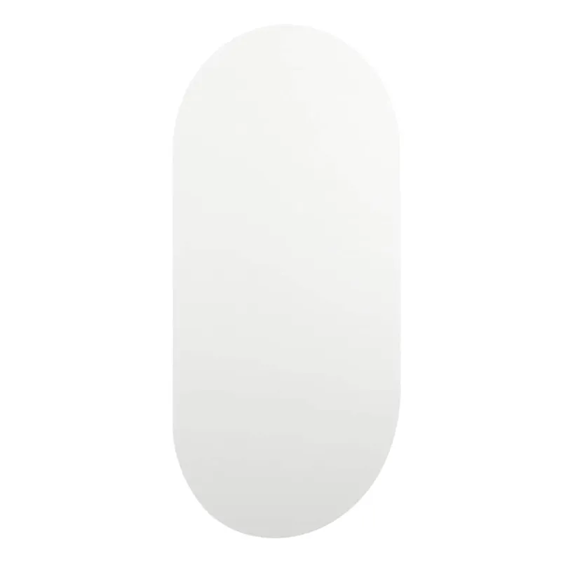Veidrodis su LED lemputėmis, 40x20cm, stiklas, ovalo formos