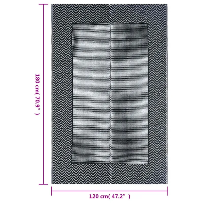 Lauko kilimas, ARAKIL pilkos spalvos, 120x180cm, PP