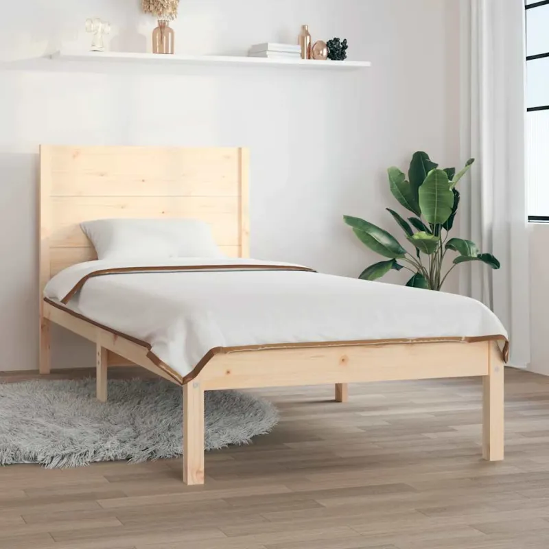 Lovos rėmas be čiužinio, 90x200cm, pušies medienos masyvas