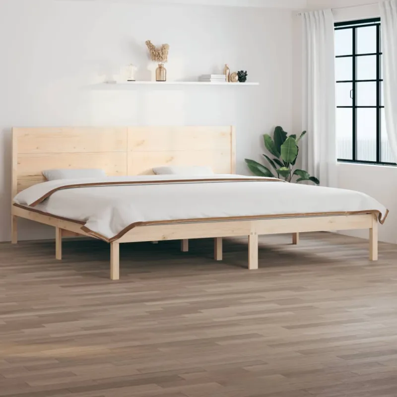 Lovos rėmas be čiužinio, 200x200cm, pušies medienos masyvas