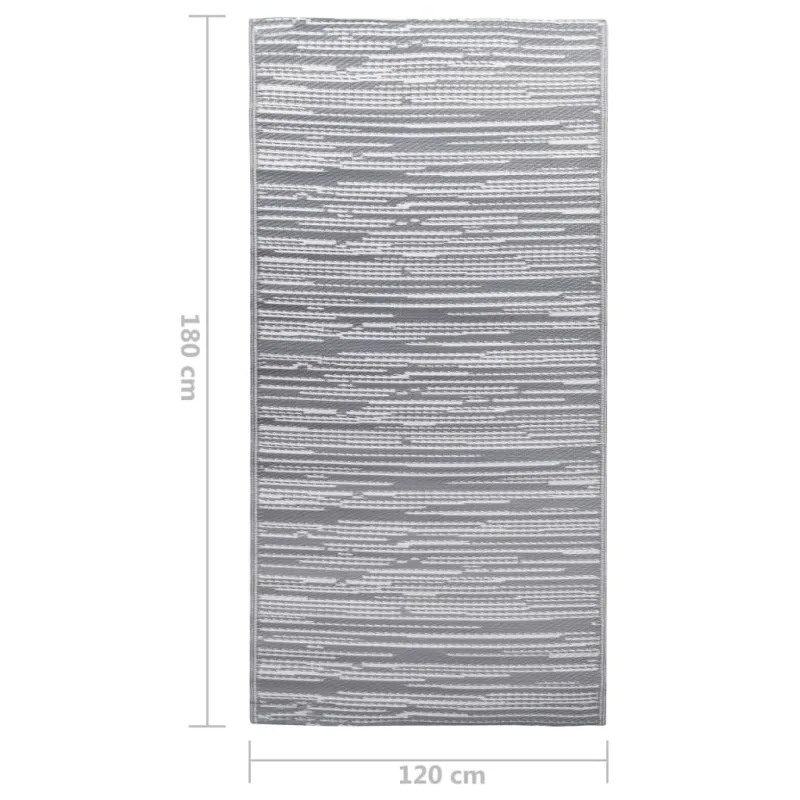 Lauko kilimas, ARAKIL pilkos spalvos, 120x180cm, PP