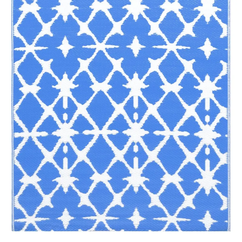 Lauko kilimas, ARAKIL mėlynos ir baltos spalvos, 160x230cm, PP
