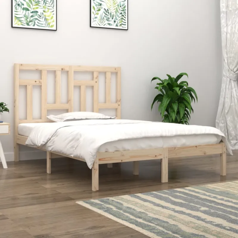 Lovos rėmas be čiužinio, 140x200cm, pušies medienos masyvas