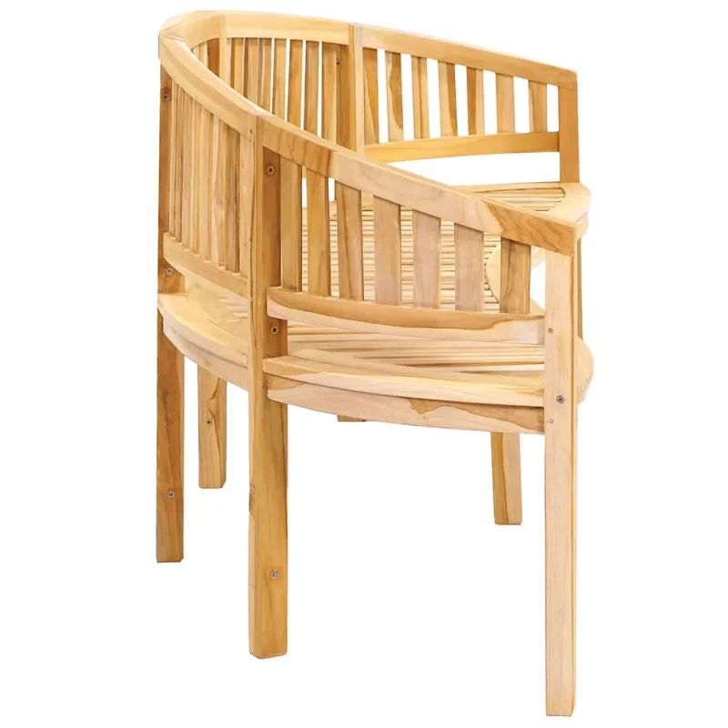 Banano formos suoliukas, 200cm, tikmedžio medienos masyvas