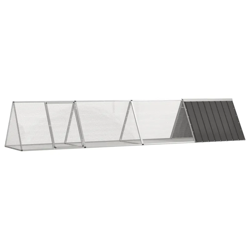 Triušių narvas, antracito, 403,5x80,5x71cm, plienas