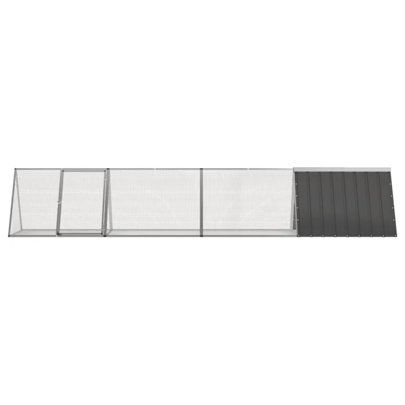 Triušių narvas, antracito, 403,5x80,5x71cm, plienas