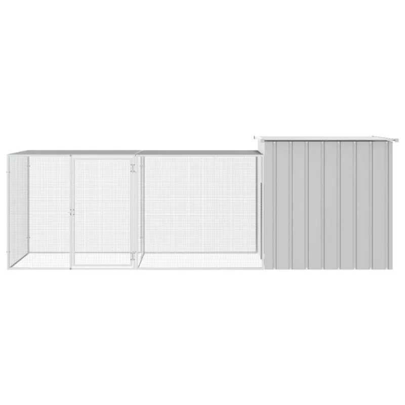 Narvas viščiukams, pilkas, 300x91x100cm, galvanizuotas plienas