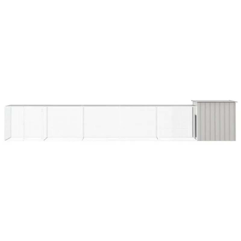 Narvas viščiukams, pilkas, 600x91x100cm, galvanizuotas plienas