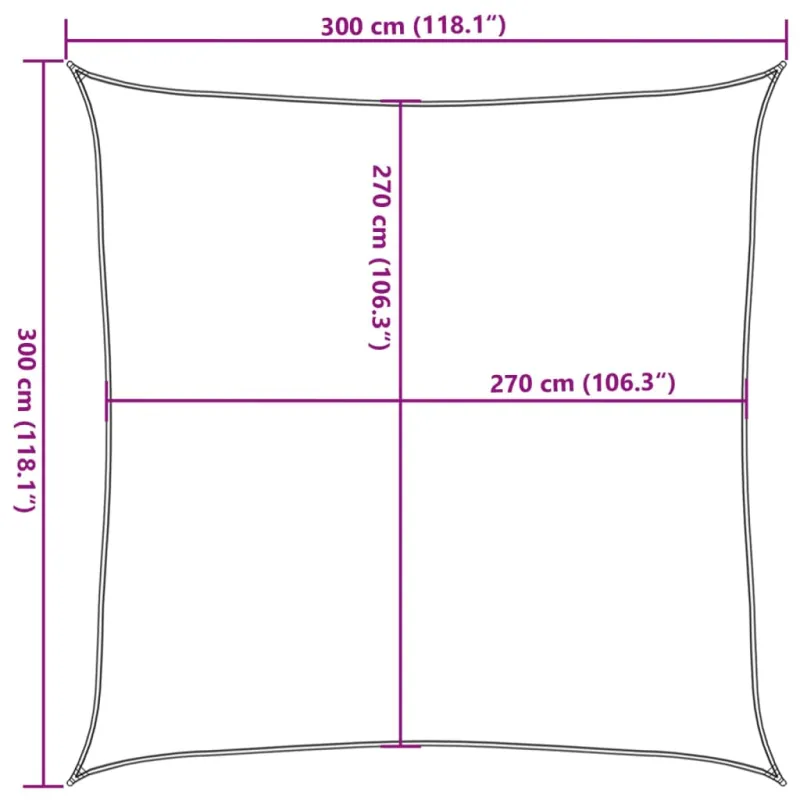 Uždanga nuo saulės, antracito spalvos, 3x3m, HDPE, 160g/m²