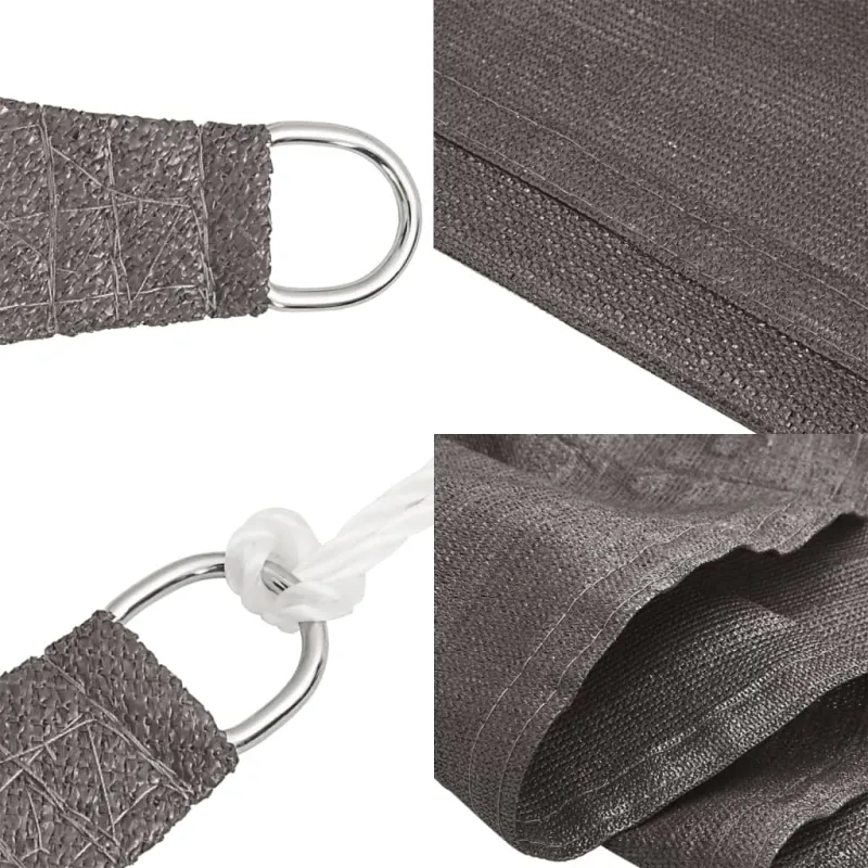 Uždanga nuo saulės, antracito spalvos, 5x5m, HDPE, 160g/m²