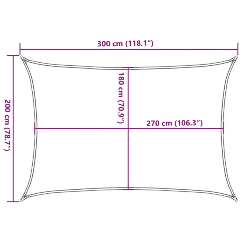 Uždanga nuo saulės, antracito spalvos, 2x3m, HDPE, 160g/m²