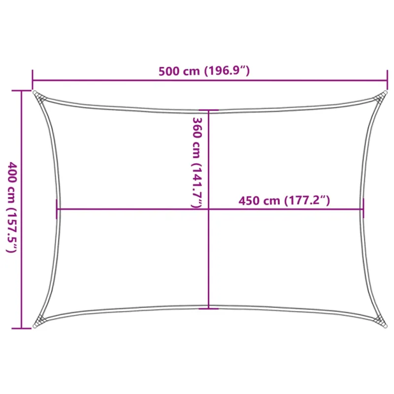 Uždanga nuo saulės, smėlio spalvos, 4x5m, HDPE, 160g/m²