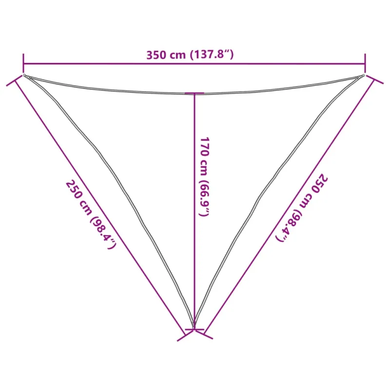 Uždanga nuo saulės, smėlio spalvos, 2,5x2,5x3,5m, HDPE, 160g/m²