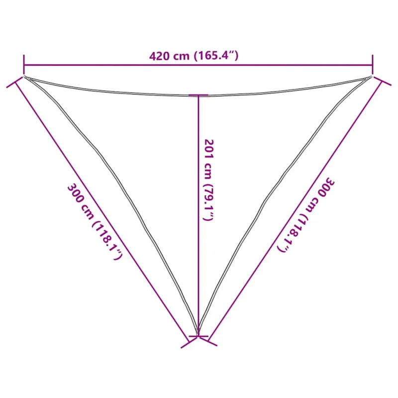 Uždanga nuo saulės, smėlio spalvos, 3x3x4,2m, HDPE, 160g/m²