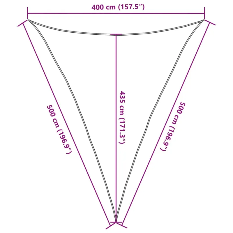 Uždanga nuo saulės, smėlio spalvos, 4x5x5m, HDPE, 160g/m²