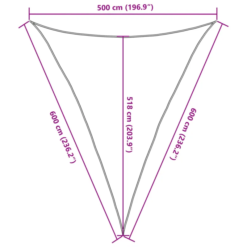 Uždanga nuo saulės, smėlio spalvos, 5x6x6m, HDPE, 160g/m²